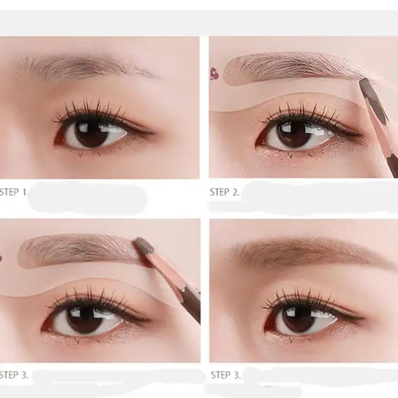 EIHI 24-Piece Eyebrow Stencil Stamp Set, with Two Eyebrow Shapers,