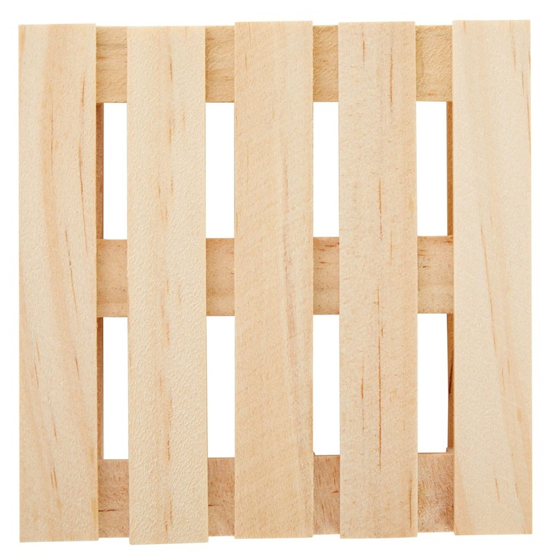 Juvale Wood Pallet Coasters - Pack of 6, 3.9 x