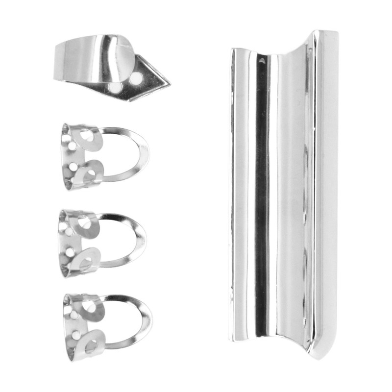 Guitar Slide Tone Bar with Thumb and Finger Picks Solid