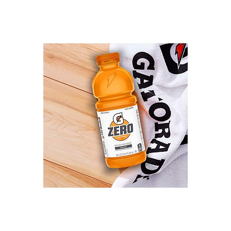 Gatorade G Zero Thirst Quencher, Orange, 12 Ounce (Pack of