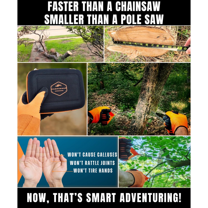 CAMPNDOOR High Limb Rope Saw 53 In - Zero Effort