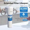 PUREPLUS Under Sink Water Filter System, 22000 Gallons, 99.99% Chlorine