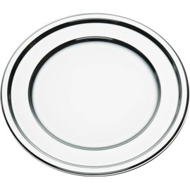 MOZAIK 4 Silver Plastic Round Charger Plate 30cm