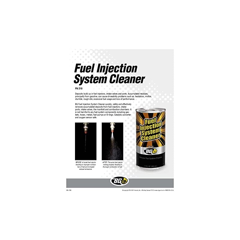 Smilyeez BG Fuel Injection System Cleaner PN 210 With Pocket