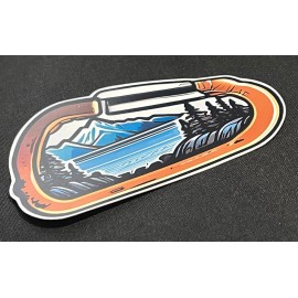 OwnTheAvenue Carabiner Hiking Rock Climbing Mountains Camping Nature Outdoor Sticker Decal