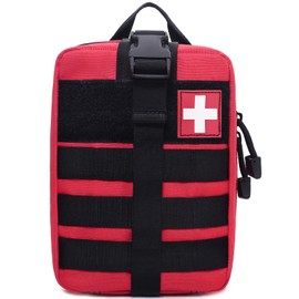 Honestptner Molle Pouch, Sturdy 600D Nylon Tactical Medical Pouch,Rip-Away EMT First Aid Pouch (Bag Only)