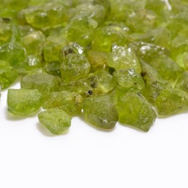 GEMKORA 50 carats Raw Green Peridot crystals, Wholesale Lot, Natural Gemstone, Rough Crystals, Rock Stones, Jewelry Making Supplies, DIY & Crafts, August Birthstone, 8 to 12 mm