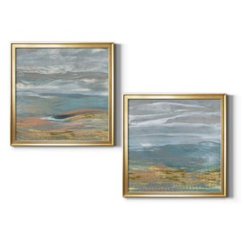 Renditions Gallery, Abstract Wall Art, Debruce, Modern Decorations, Premium Gallery Wrapped Print Decor for Office, Bedroom, Home, Ready to Hang, Gold Framed Artwork Set, 34x34