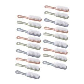 Gatuida Laundry Cleaning Tool Portable Plastic Brush for Shoes Home Office Travel Durable Bristles Easy to Use Random Color