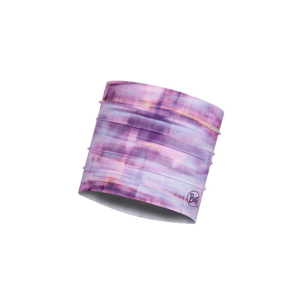 BUFF Adult CoolNet UV Half, Multifunctional Neckwear and Headband, Bright Multi-Colored, Seary Purple, One Size