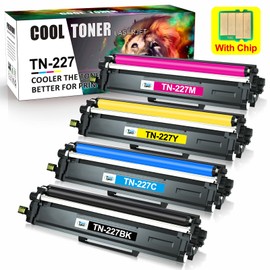 For Brother 4 Pack TN227 Toner High Yield For Brother MFC-L3770CDW HL-L3270CDW HL-L3290CDW