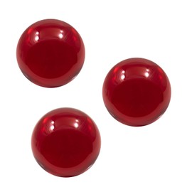 DSJUGGLING 3-Pack of 1 1/2 in. 38mm Colorful Acrylic Contact Juggling Ball Set, 1.5" multicolor Acrylic Plastic Resin Massage Balls (Red)