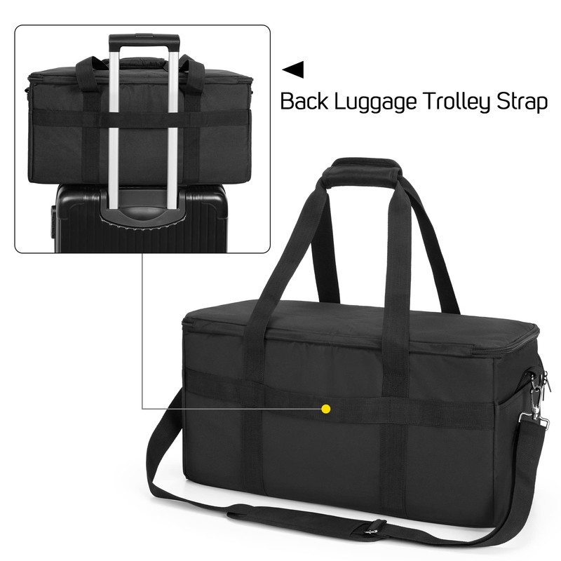 LoDrid Large Cable File Bag with Inside Padded Bottom and