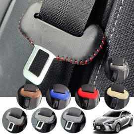 Lexus RX Genuine Leather Seat Belt Cover Buckle Cover Genuine Leather Noise Anti Scratch Genuine Leather Cover Interior Custom Catcher Dress Up WeCar