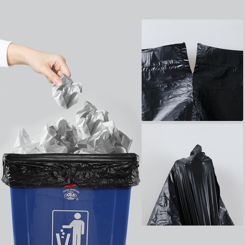 Cinkyou 5 Gallon Bathroom Trash Bags with Drawstring, Small Drawstring