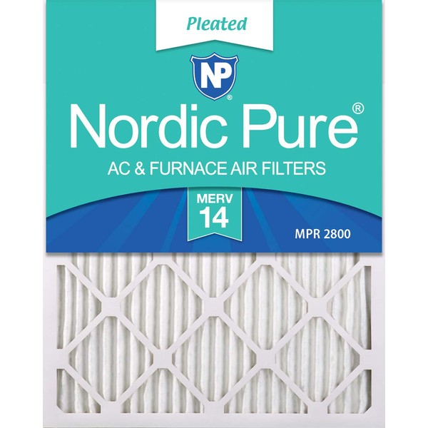 Nordic Pure 24x30x1 MERV 14 Pleated AC Furnace Air Filters 6 Pack
