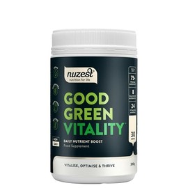 Nuzest Greens Powder by Nuzest C Good Green Vitality C Filled with Vitamins, Minerals & Superfoods C Vegan Multivitamin Greens Drink - Gluten Free - Dairy Free - 300g - 30 Servings