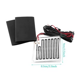 Heated Grip Pads 12V Winter Heated Grip Pads Inserts Handlebar Hand Warmers for Universal Grip ATV Motorcycle, Car Modification/retrofitting