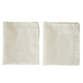 AUXIN Nut Milk Bags,100% Cotton Cheesecloth Bags,Yogurt/Coffee/Tea Strainer,Reusable Almond Milk,Oat Milk,Juice,Cold Brew Coffee,Food Grade,Reusable Washable Strainer (Large, 2 Pack)