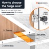 Decobasics 60 Pack Soft Close Cabinet Hinges – 1/2" Overlay
