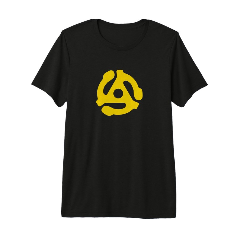 45 RPM Yellow Recording Adapter Premium Tri-blend T-Shirt