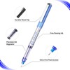 EYEYE 0.5mm Blue Pens Needle Tip, 12 Pack Rollerball Pen