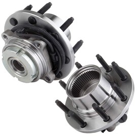 SCITOO Wheel Bearing and Hub Replaces 515020 Front fit for Ford Excursion 2000-2002, for Ford F-250 Super Duty 1999-2004, for Ford F-350 Super Duty 1999-2004 Hub Bearing Assembly 8 Lugs W/ABS [2pc]