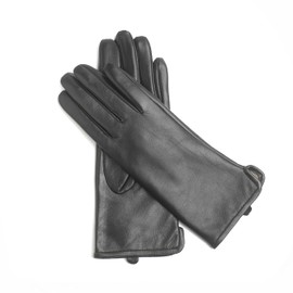 axelens Women's Winter Touchscreen Gloves Made of Leather, Super Warm and Soft Cashmere Lining, Very Good Gift Idea, black