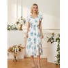 GRACE KARIN Summer Midi Dress Wedding Guest Dress Women's V