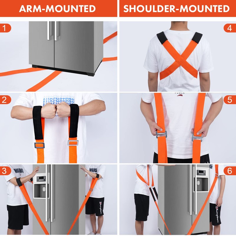 Moving Straps Lifting（Padded） one Person 2-Person Lifting and Moving System