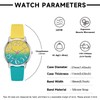 Bisley Women Watch Yellow and Blue Silicone Strap Easy to
