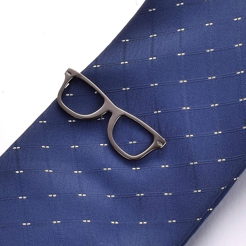Yoursfs Funny Tie Clips with Glasses Design - Stylish Tie