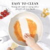 Gipp Nonstick Deep Frying Pan 11 Inch White Saute Pan