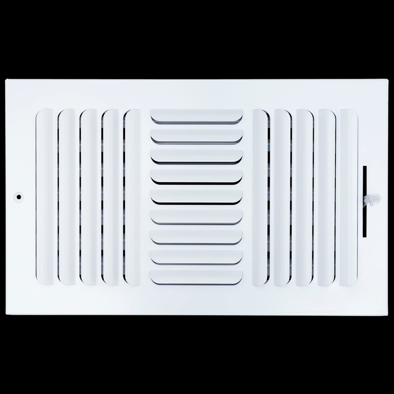 Fits 14x8 Duct Opening 3 Way Fixed Curved Blade Air
