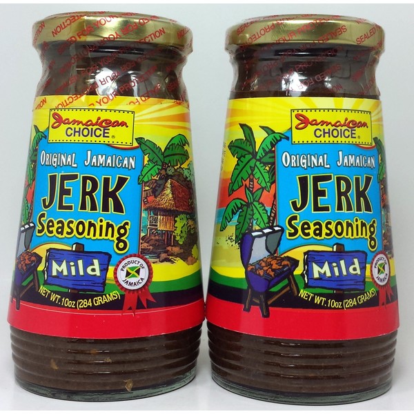 Original Jamaican Jerk Marinade, Mild Seasoning. 10 Oz (2-Pack) by Jamaican Choice