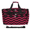 World Traveler Chevron 22-Inch Carry-On Duffle Bag with Adjustable Shoulder