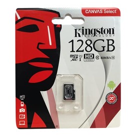 Original Kingston Technology 16GB/32GB/64GB/128GB Mini Genuine Micro SD Memory Card for Tablet, Mobile, Black (128GB)