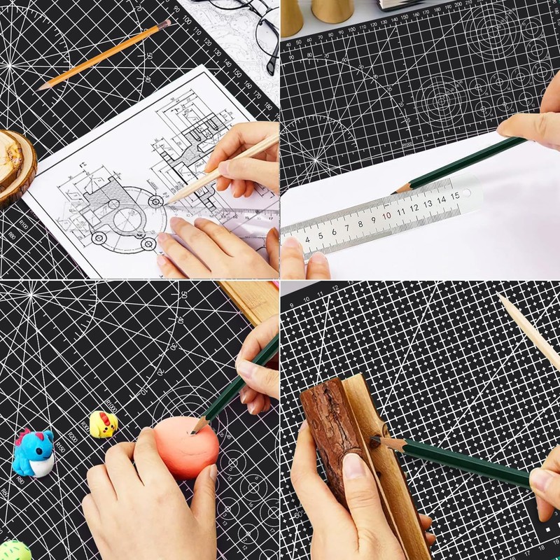 FANFX 44PCS A4 Cutting Mat Kit, Double-Sided A4 Mat for