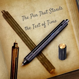 ANTOU Pen C Mini, Durable Aluminum Alloy EDC Pen, with 100+ Replacement Refills - Ballpoint, Rollerball, Gel. Auto-Adjusting Refillable Pen, Best Writing and Sketching Gift for Men and Women_Silver