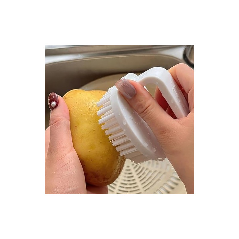 2 Pack Vegetable Scrubber Brush | Fruit Vegetable Stiff Bristles,