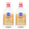 2 x NIVEA Mizellenwasser Energy Gesicht Augen Lippen Alle Hauttypen