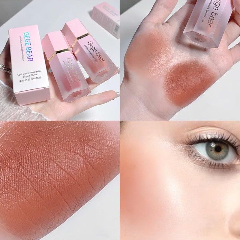 Cheek Romantic Liquid Blush 6 Colors 06# Coral