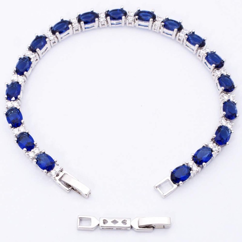 RIZILIA 18K White Gold Plated Bracelet Extender Clasp Extension 1.2inch