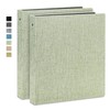 Vienrose 3 Ring Binder 1 Inch Round Rings with Linen