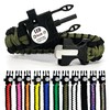 Spark and Shine Paracord Bracelet - Olive DRAB - Bright