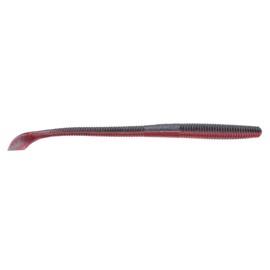 YAMAMOTO 7.75" Kut Tail Worm - Realistic Easy-to-Use Soft Plastic Fishing Lure Baits - 5 Pack, Red Shard