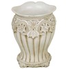 Touch of Class Flowering Medallion Wastebasket - Resin - Antique