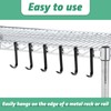 Yaocom 6 Pcs J Hook for Wire Shelving 3.6 Inch