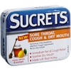 Sucrets Sore Throat & Cough Lozenges, Honey Lemon, 18 Count