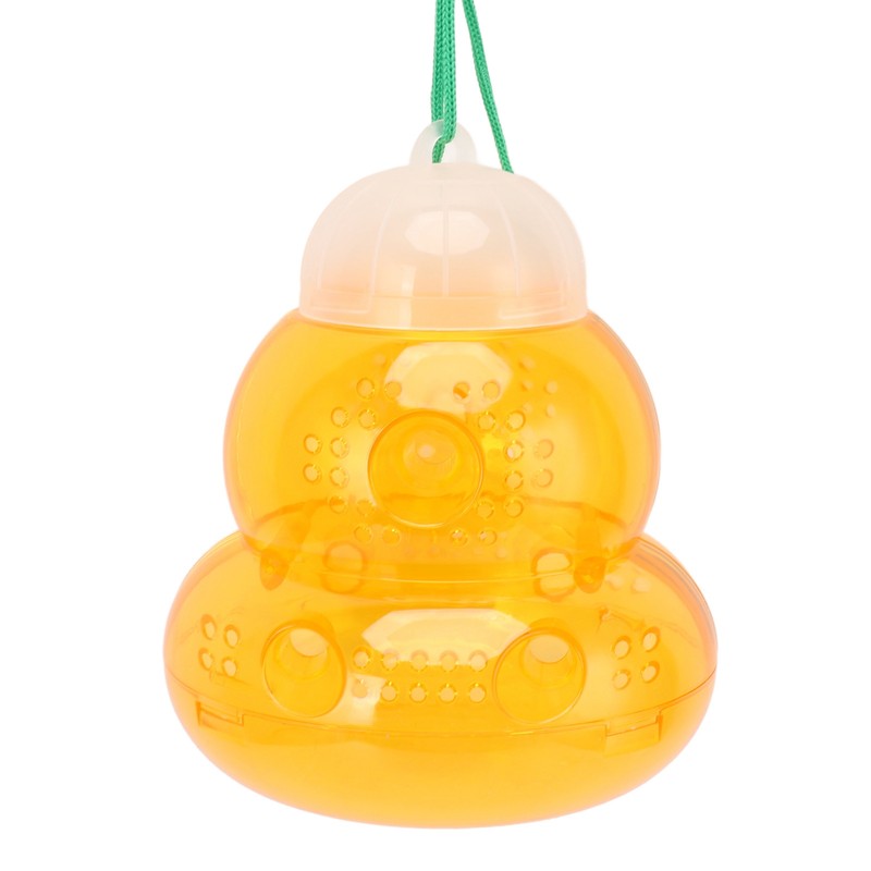 Bee Traps Waterproof Plastic Wasp Catcher 6 Entrances Yellow Jacket